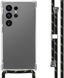 imoshion Hoesje Geschikt voor Samsung Galaxy S24 Ultra Hoesje Met Koord - imoshion Backcover met koord - Zwart