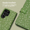 iMoshion Hoesje Geschikt voor Samsung Galaxy S24 Ultra Hoesje Met Pasjeshouder - iMoshion Design Bookcase smartphone - Meerkleurig / Green Flowers