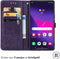 imoshion Hoesje Geschikt voor Samsung Galaxy S24 Ultra Hoesje Met Pasjeshouder - imoshion Mandala Bookcase - Paars