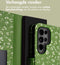 iMoshion Hoesje Geschikt voor Samsung Galaxy S24 Ultra Hoesje Met Pasjeshouder - iMoshion Design Bookcase smartphone - Meerkleurig / Green Flowers