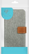 iMoshion Hoesje Geschikt voor Samsung Galaxy S5 Plus / S5 Neo / S5 Hoesje Met Pasjeshouder - iMoshion Luxe Canvas Bookcase - Grijs