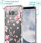iMoshion Hoesje Geschikt voor Samsung Galaxy S8 Hoesje Met Koord - iMoshion Design Hoesje met Koord - Roze / Transparant / Blossom Watercolor