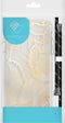 iMoshion Hoesje Geschikt voor Samsung Galaxy S8 Hoesje Met Koord - iMoshion Design Hoesje met Koord - Goud / Transparant / Golden Leaves Transparant