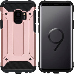 iMoshion Hoesje Geschikt voor Samsung Galaxy S9 Hoesje - iMoshion Rugged Xtreme Backcover - Rosé