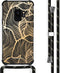 iMoshion Hoesje Geschikt voor Samsung Galaxy S9 Hoesje Met Koord - iMoshion Design Hoesje met Koord - Goud / Zwart / Golden Leaves