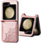 iMoshion Hoesje Geschikt voor Samsung Galaxy Z Flip 5 Hoesje Met Pasjeshouder - iMoshion Mandala Bookcase flip versie - Rosé Goud
