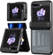 iMoshion Hoesje Geschikt voor Samsung Galaxy Z Flip 5 Hoesje - iMoshion Rugged Clear Backcover - Zwart