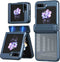 iMoshion Hoesje Geschikt voor Samsung Galaxy Z Flip 5 Hoesje - iMoshion Rugged Clear Backcover - Donkerblauw