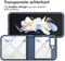 iMoshion Hoesje Geschikt voor Samsung Galaxy Z Flip 5 Hoesje - iMoshion Rugged Clear Backcover - Donkerblauw