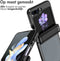 iMoshion Hoesje Geschikt voor Samsung Galaxy Z Flip 5 Hoesje - iMoshion Rugged Clear Backcover - Zwart