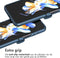 iMoshion Hoesje Geschikt voor Samsung Galaxy Z Flip 5 Hoesje - iMoshion Rugged Clear Backcover - Donkerblauw