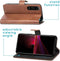 iMoshion Hoesje Geschikt voor Sony Xperia 1 III Hoesje Met Pasjeshouder - iMoshion Luxe Bookcase - Bruin