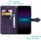 iMoshion Hoesje Geschikt voor Sony Xperia 1 IV Hoesje Met Pasjeshouder - iMoshion Mandala Bookcase - Paars