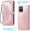 iMoshion Hoesje Geschikt voor Vivo Y33s / Vivo Y21s / Vivo Y21 Hoesje Met Pasjeshouder - iMoshion Mandala Bookcase - Rosé Goud