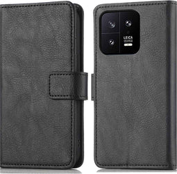 iMoshion Hoesje Geschikt voor Xiaomi 13 Pro Hoesje Met Pasjeshouder - iMoshion Luxe Bookcase - Zwart