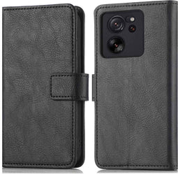 iMoshion Hoesje Geschikt voor Xiaomi 13T Pro / 13T Hoesje Met Pasjeshouder - iMoshion Luxe Bookcase - Zwart