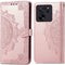 iMoshion Hoesje Geschikt voor Xiaomi 13T Pro / 13T Hoesje Met Pasjeshouder - iMoshion Mandala Bookcase - rosé goud
