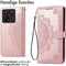 iMoshion Hoesje Geschikt voor Xiaomi 13T Pro / 13T Hoesje Met Pasjeshouder - iMoshion Mandala Bookcase - rosé goud