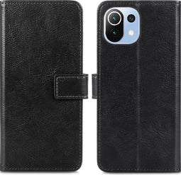 iMoshion Hoesje Geschikt voor Xiaomi Mi 11 Lite (4G) / Mi 11 Lite (5G) / 11 Lite 5G NE Hoesje Met Pasjeshouder - iMoshion Luxe Bookcase - Zwart