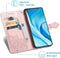 iMoshion Hoesje Geschikt voor Xiaomi Mi 11 Lite (4G) / Mi 11 Lite (5G) / 11 Lite 5G NE Hoesje Met Pasjeshouder - iMoshion Mandala Bookcase - Rosé Goud