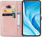 iMoshion Hoesje Geschikt voor Xiaomi Mi 11 Lite (4G) / Mi 11 Lite (5G) / 11 Lite 5G NE Hoesje Met Pasjeshouder - iMoshion Mandala Bookcase - Rosé Goud
