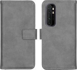 iMoshion Hoesje Geschikt voor Xiaomi Mi Note 10 Lite Hoesje Met Pasjeshouder - iMoshion Luxe Bookcase - Grijs