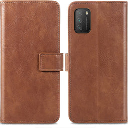 iMoshion Hoesje Geschikt voor Xiaomi Poco M3 Hoesje Met Pasjeshouder - iMoshion Luxe Bookcase - Bruin