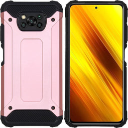 iMoshion Hoesje Geschikt voor Xiaomi Poco X3 Pro / Poco X3 Hoesje - iMoshion Rugged Xtreme Backcover - Rosé