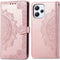 iMoshion Hoesje Geschikt voor Xiaomi Redmi 12 Hoesje Met Pasjeshouder - iMoshion Mandala Bookcase - Rosé Goud
