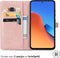iMoshion Hoesje Geschikt voor Xiaomi Redmi 12 Hoesje Met Pasjeshouder - iMoshion Mandala Bookcase - Rosé Goud