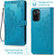 iMoshion Hoesje Geschikt voor Xiaomi Redmi Note 10 (4G) Hoesje Met Pasjeshouder - iMoshion Mandala Bookcase - Turquoise