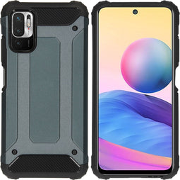 iMoshion Hoesje Geschikt voor Xiaomi Redmi Note 10 (5G) Hoesje - iMoshion Rugged Xtreme Backcover - Donkerblauw