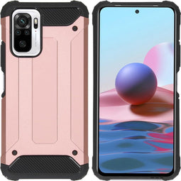 iMoshion Hoesje Geschikt voor Xiaomi Redmi Note 10 Pro Hoesje - iMoshion Rugged Xtreme Backcover - Rosé
