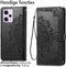 iMoshion Hoesje Geschikt voor Xiaomi Redmi Note 12 Pro Plus Hoesje Met Pasjeshouder - iMoshion Mandala Bookcase - Zwart