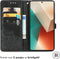 imoshion Hoesje Geschikt voor Xiaomi Redmi Note 13 (5G) Hoesje Met Pasjeshouder - imoshion Mandala Bookcase - Zwart