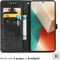 imoshion Hoesje Geschikt voor Xiaomi Redmi Note 13 Pro (5G) / Poco X6 Hoesje Met Pasjeshouder - imoshion Mandala Bookcase - Zwart