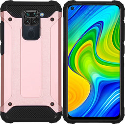 iMoshion Hoesje Geschikt voor Xiaomi Redmi Note 9 Hoesje - iMoshion Rugged Xtreme Backcover - Rosé