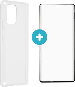 iMoshion Hoesje met screenprotector Geschikt voor Samsung Galaxy S10 Lite Hoesje met screenprotector - iMoshion Softcase Backcover + Glas Screenprotector smartphone - transparant
