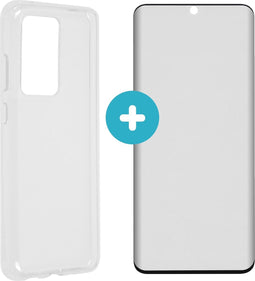iMoshion Hoesje met screenprotector Geschikt voor Samsung Galaxy S20 Ultra Hoesje met screenprotector Siliconen - iMoshion Softcase Backcover + Premium Screenprotector - Transparant