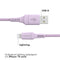 imoshion Kabel - Geschikt voor Lightning naar USB A - 1 meter - Oplader Kabel geschikt voor Apple iPhone 11/12/13/14 - Lila