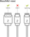 imoshion Kabel - Geschikt voor Lightning naar USB A - 3 meter - Oplader Kabel geschikt voor Apple iPhone 11/12/13/14 - Wit