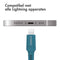 iMoshion Kabel - Geschikt voor Lightning naar USB A Kabel - 2 meter - Oplaadkabel geschikt voor iPhone 11/12/13/14 - Stevig gevlochten materiaal - Donkerblauw