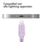 imoshion Kabel - Geschikt voor Lightning naar USB C - 1 meter - Oplader Kabel geschikt voor Apple iPhone 11/12/13/14 - Lila