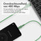 imoshion Kabel - USB C naar USB A Kabel - 2 meter - USB-C Oplader Kabel - Geschikt voor o.a. Apple iPhone 15/16 en Samsung - Groen