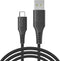 imoshion Kabel - USB C naar USB A Kabel - 3 meter - USB-C Oplader Kabel - Geschikt voor o.a. Apple iPhone 15/16 en Samsung - Zwart