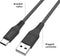 imoshion Kabel - USB C naar USB A Kabel - 3 meter - USB-C Oplader Kabel - Geschikt voor o.a. Apple iPhone 15/16 en Samsung - Zwart