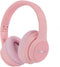 imoshion Kinder Koptelefoon met LED verlichting - Bluetooth Koptelefoon Kinderen - Draadloze Over-Ear Hoofdtelefoon - Roze