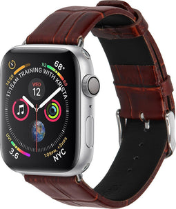 iMoshion Krokodil Lederen bandje met gespsluiting Apple Watch Series 1 / 2 / 3 / 4 / 5 / 6 / 7 / 8 / 9 / SE / Ultra (2) - 42 / 44 / 45 / 49 mm