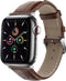 imoshion Lederen krokodil bandje - Geschikt voor Apple Watch 1, 2, 3, 4, 5, 6, 7, 8, 9, 10 (42 mm), SE - 38/40/41 mm - Bruin - One Size