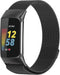 imoshion Milanees magnetisch bandje - Geschikt voor Fitbit Charge 6, Charge 5 - Zwart - S